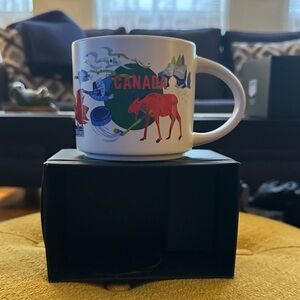 Canada Souvenir Mug with Red and Green Design
